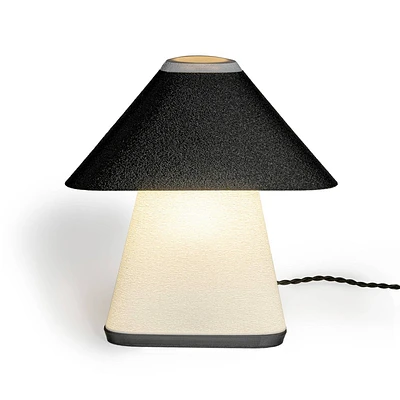 JONATHAN Y Enzo 11.63 Modern Contemporary Plant-Based PLA 3D Printed Dimmable Table Lamp: UL Listed, Pyramid Shade