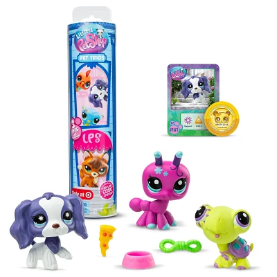 Littlest Pet Shop Surprise Reveal Collectible Figures - 3pk