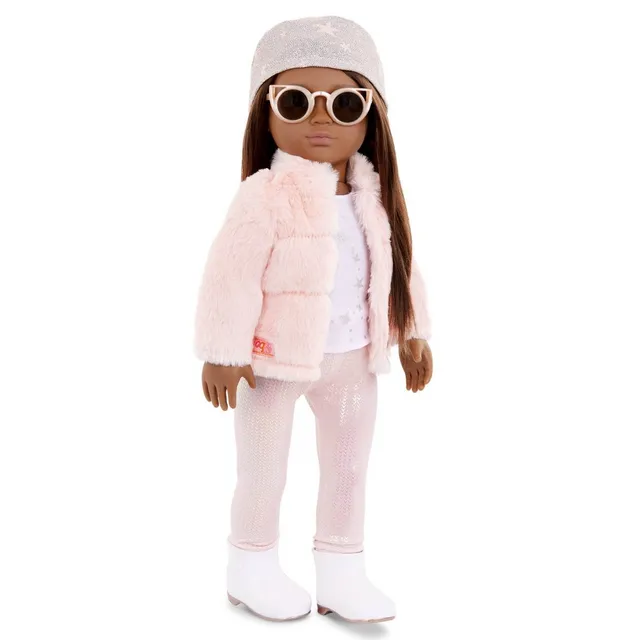 Our Generation Fancy & Furry Pink Faux-Fur Coat for 18 Dolls