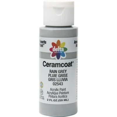 2 fl oz Acrylic Craft Paint Rain Gray - Delta Ceramcoat