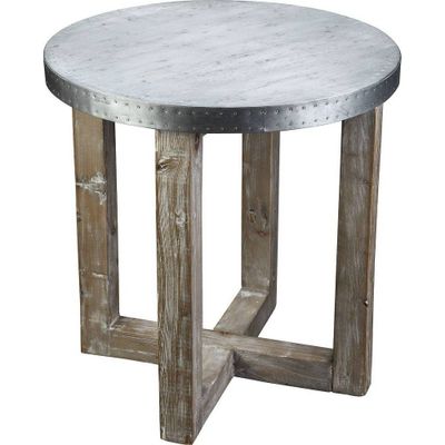 Boraam Murray Side Table Natural/Zinc Top