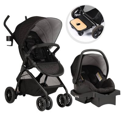 Evenflo Sibby Car Seat & Stroller Travel System - Charcoal