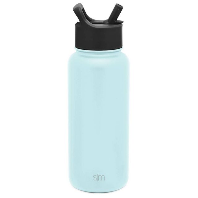 Simple Modern Summit 32oz Stainless Steel Water Bottle with Straw Lid Cream  Leopard