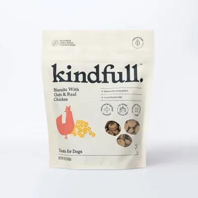 Biscuit with Oats and Real Chicken Dog Treats - 16oz - 30% PCR - Kindfull