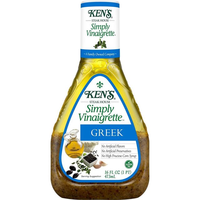 Kens Steak House Simply Vinaigrette Greek Salad Dressing - 16fl oz