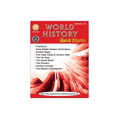 World History Quick Starts Workbook, Grades 4 - 12 - by Wendi Silvano (Paperback)