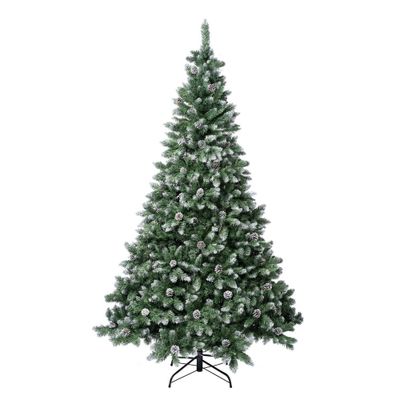 National Tree Company First Traditions  Unlit Snowy Oakley Hills Artificial Christmas Tree with Pinecones