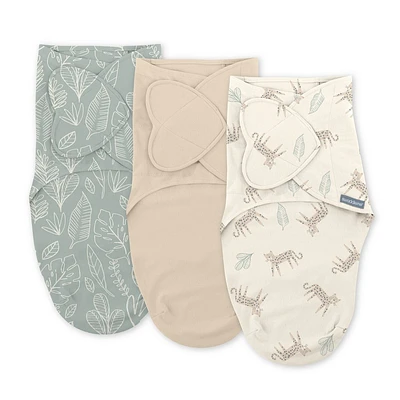 SwaddleMe by Ingenuity Monogram Collection Swaddle Wrap, for Ages 0-3 Months