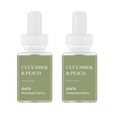 Pura Cucumber and Peach 2pk Smart Vial Fragrance Refills