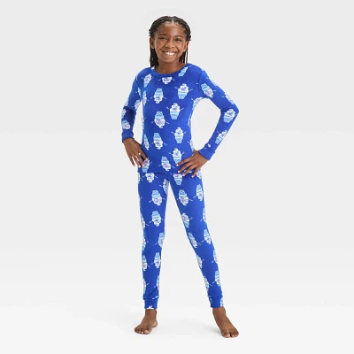 Kid 2pc Chritma Ice Cream Cone Snuggly Soft Snug Fit Pajama Set