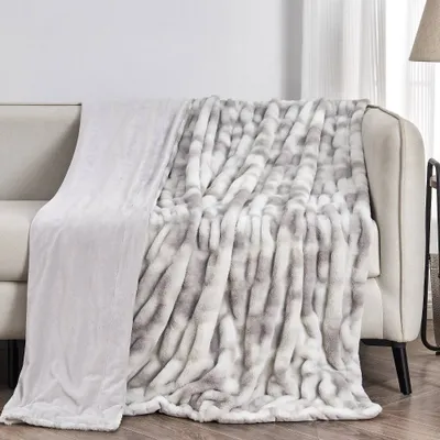 50x60 Faux Fur Throw Blanket