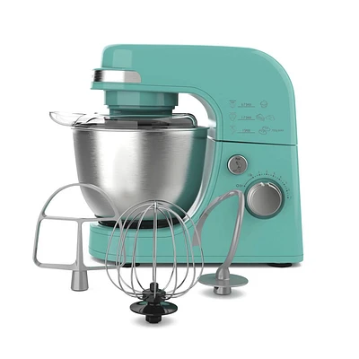 Hamilton Beach Stand Mixer 7 Speeds 4 Quart Capacity Aqua Blue 63387