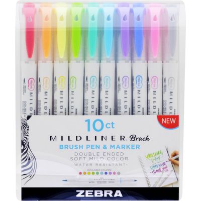Tulip Color 24pk Fine Tip & Brush Tip Fabric Markers Ultimate