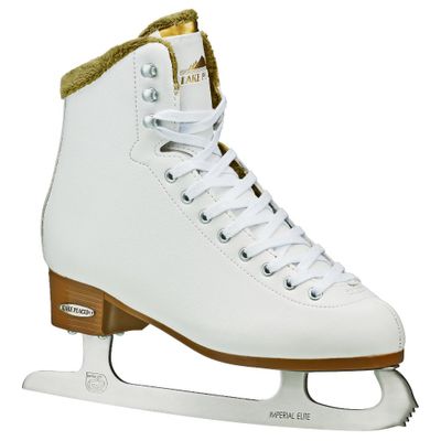 Lake Placid WHITNEY Womens Traditional Figure Ice Skate - White (Size )