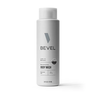 BEVEL Mens Natural Moisturizing Body Wash - Supreme Oak with Shea Butter - 16 fl oz