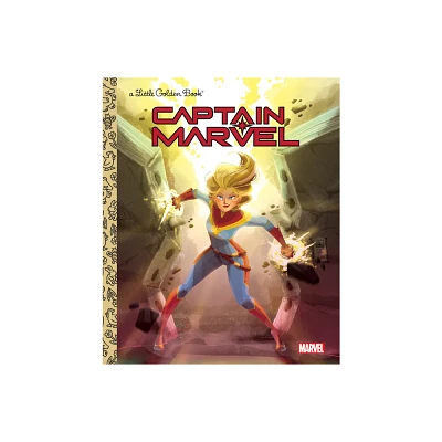 Captain Marvel Little Golden Book (Marvel) - by John Sazaklis (Hardcover)