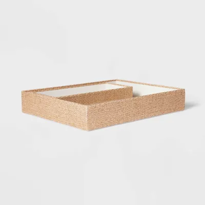 Woven Paper Desk Tray and Organizer - Threshold