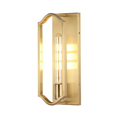 4.75 1-Light Chloe Bohemian Farmhouse Iron LED Sconce  - JONATHAN Y: Mid-Century Accent Lighting, UL Listed