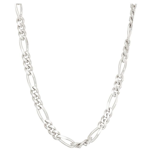 Tiara Sterling Silver 20 Figaro Chain Necklace