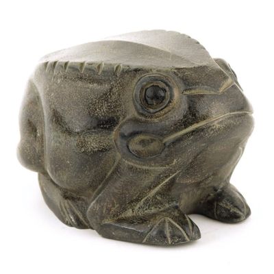 Achla Designs Frog Indoor/Outdoor Statue Bronze: Cast Aluminum Animal Sculpture for Tabletop or Floor Decor