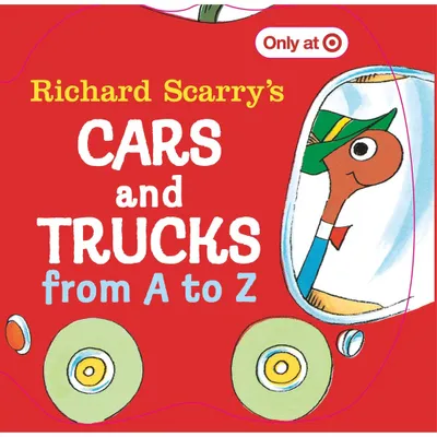 Richard Scarrys Car and Trucks from A to Z - Target Exclusive Edition by Richard Scarry (Board Book)