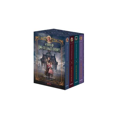 A Series of Unfortunate Events #1-4 Netflix Tie-In Box Set - (A Unfortunate Events) by Lemony Snicket (Hardcover)