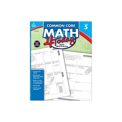 Common Core Math 4 Today, Grade 5 - (Common Core 4 Today) by Erin McCarthy (Paperback)