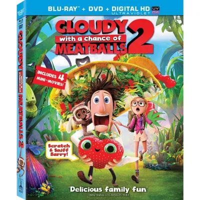 Cloudy With a Chance of Meatballs 2 (Blu-ray + DVD + Digital)