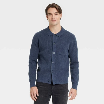 Men Collared Cardigan