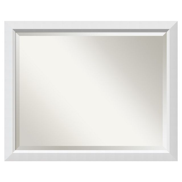 32 x 26 Blanco Wood Framed Wall Mirror White - Amanti Art