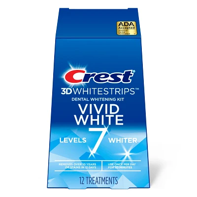 Crest 3D Whitestrips Vivid White Teeth Whitening Kit - 12 Treatments