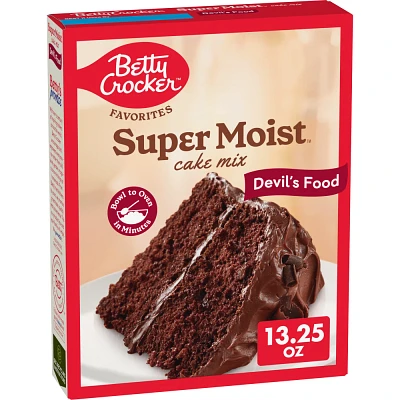 Betty Crocker Devils Food Super Moist Cake Mix - 13.25oz