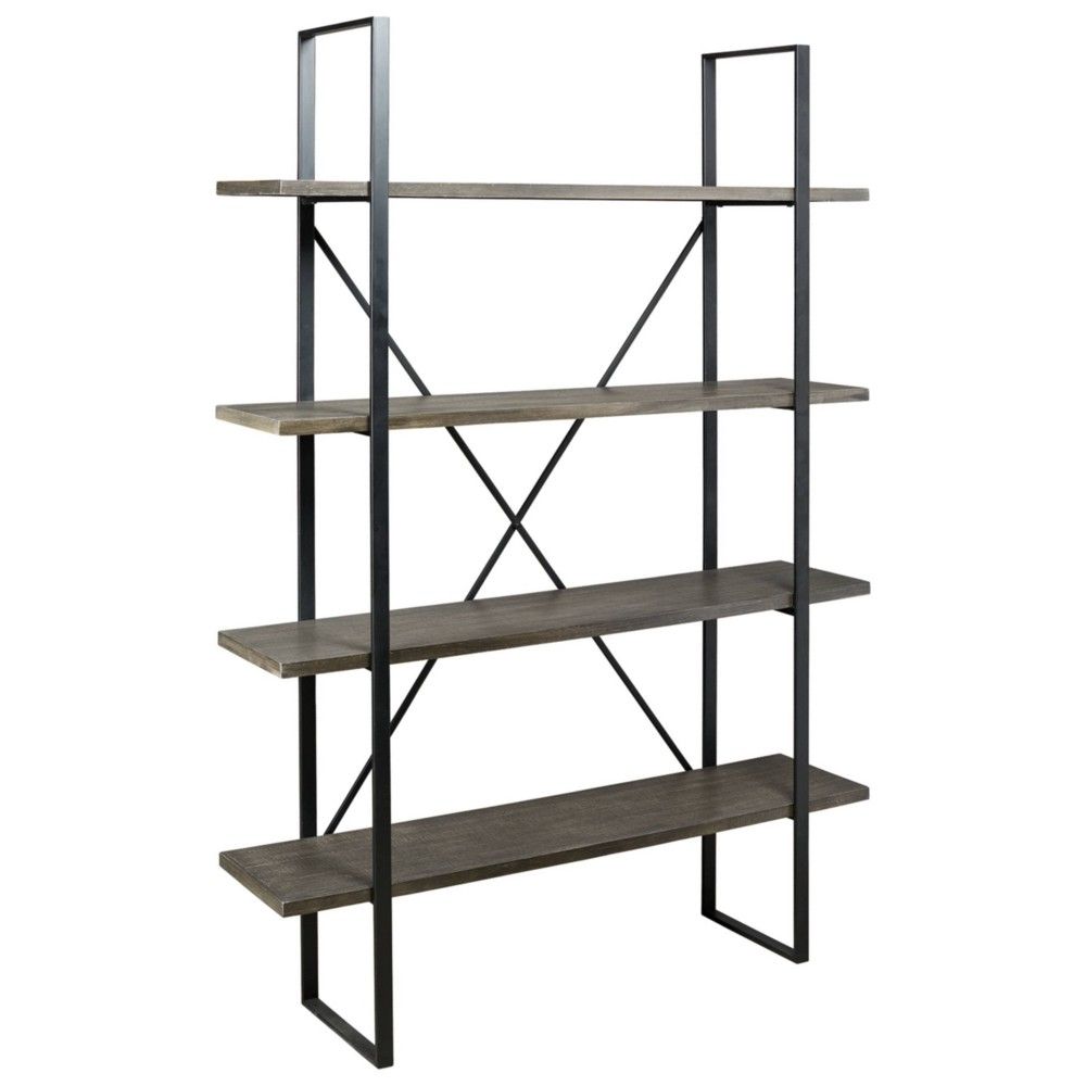 Gilesgrove Bookcase - Black/Gray