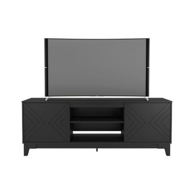 Nexera Arrow TV Stand for TVs up to 72 : Mid-Century Modern Media Console with Drawers