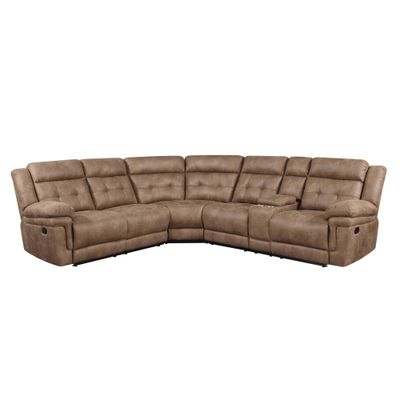 3pc Anastasia Reclining Sectional Sofa with Console & Cup Holder - Steve Silver Co.