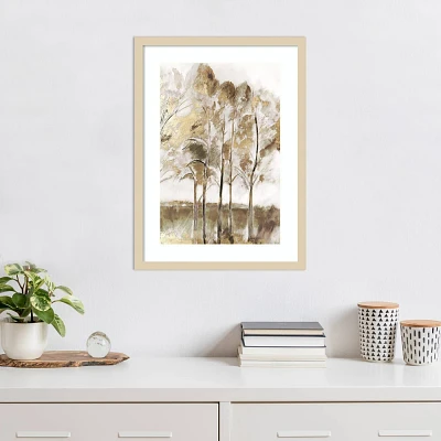 Amanti Art Golden Majestic Winds I by Maya Woods Wood Framed Wall Art Print