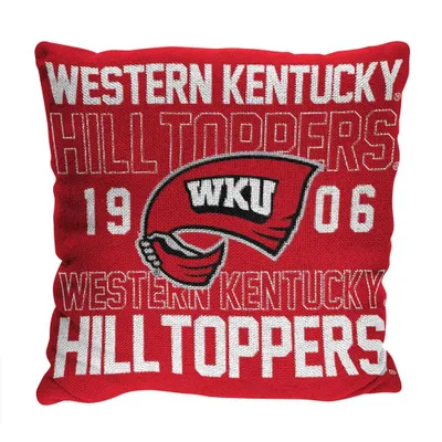 NCAA Western Kentucky Hilltoppers Stacked Woven Pillow