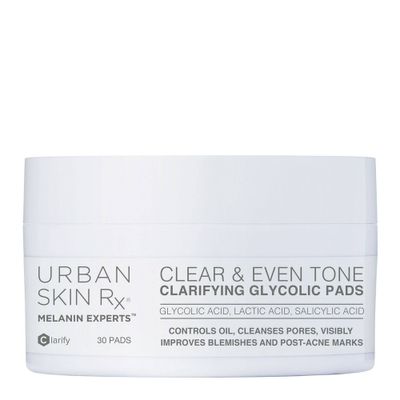 Urban Skin Rx Clear & Even Tone Clarifying Glycolic Face Pads - 30ct