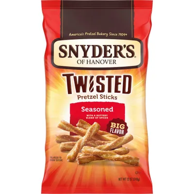 Snyders of Hanover Seasoned Twisted Pretzel Sticks - 12oz