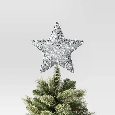 Small Sequined Star Christmas Tree Topper  - Wondershop: Indoor 8.75 Decoration