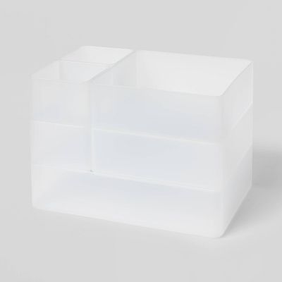 6pc Plastic Drawer Organizer Clear - Brightroom