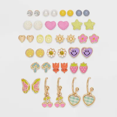 Girl 20pk Spring Earring Set - Cat & Jack