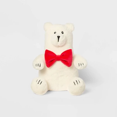 7 Polar Bear with Bow Stuffed Animal - Gigglescape