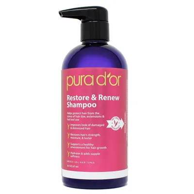 Pura dor Restore & Renew Shampoo - 16 fl oz