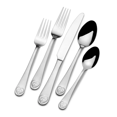 Towle 20pc Everyday Peace Flatware Set: 18/0 Stainless Steel, Traditional Style, Dishwasher-Safe, Service for 4