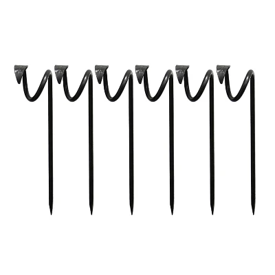 Achla Designs 14 Wrought Iron Leaf Design Outdoor Hose Guide Graphite: Weather-Resistant, No Assembly Required