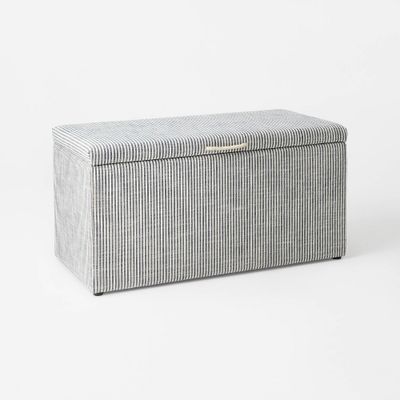 Lynwood Cube Bench Ticking Striped (FA) - Threshold designed with Studio McGee