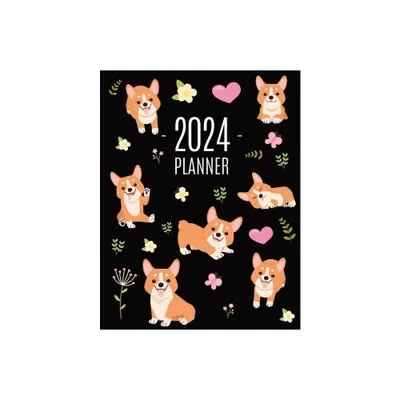 Corgi Planner 2024 - by Happy Oak Tree Press (Paperback)