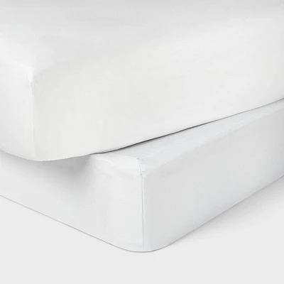 Box Spring Cover White - Threshold: Recycled Polyester