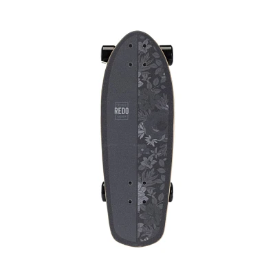 ReDo Skateboard Co. 24 Standard Skateboard - Black Floral